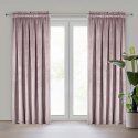 ZASŁONA GOTOWA D91 ROSA NA TAŚMIE 135 X 300 CM PUDROWY RÓŻ