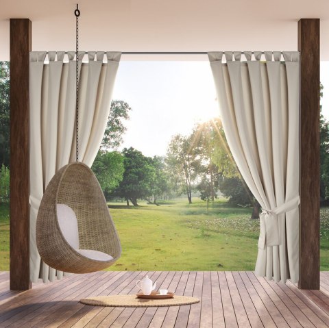 ZASŁONA GOTOWA GARDEN2 NA SZELKACH 155 X 220 CM BEŻOWY