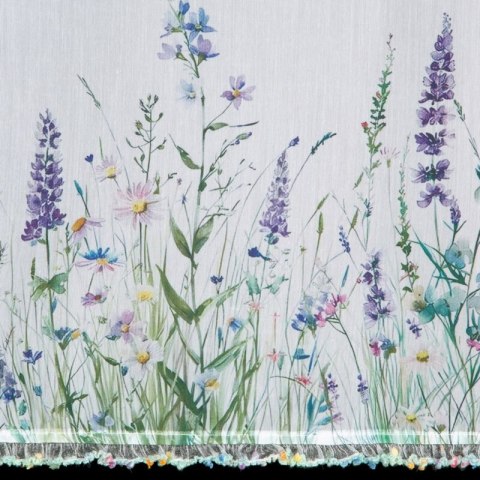 FIRANA GOTOWA MEADOW NA TAŚMIE 150 X 70 CM BIAŁY