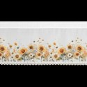 FIRANA GOTOWA SUNFLOWER NA TAŚMIE 150 X 40 CM BIAŁY