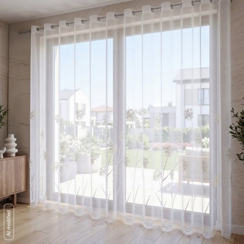 FIRANA GOTOWA TIANA 400 X 250 CM BIAŁY