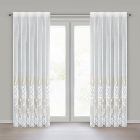 FIRANA GOTOWA TILDA NA TAŚMIE 140 X 270 CM BIAŁY