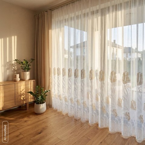 FIRANA GOTOWA TILDA NA TAŚMIE 400 X 270 CM BIAŁY