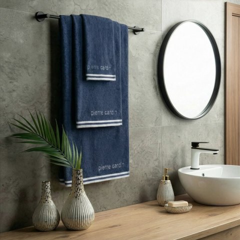 RĘCZNIK PIERRE CARDIN ROCCO 50 X 90 CM GRANATOWY