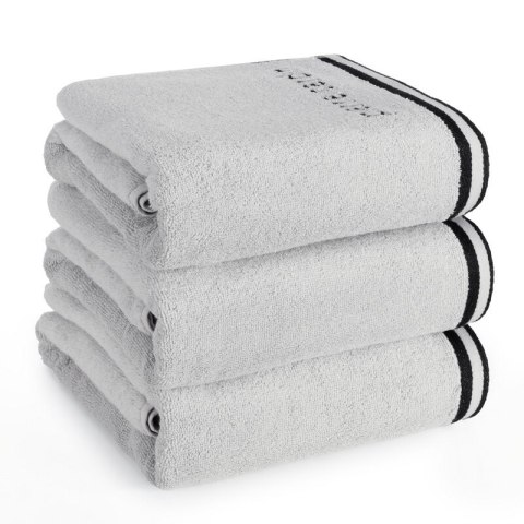RĘCZNIK PIERRE CARDIN ROCCO 70 X 140 CM SREBRNY