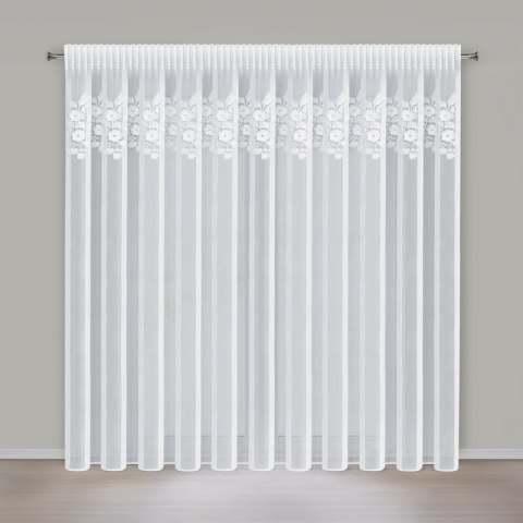ZASŁONA GOTOWA ROSIE 4 NA TAŚMIE 400 X 270 CM BIAŁY