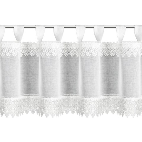 FIRANA GOTOWA ERNA NA SZELKACH 150 X 40 CM BIAŁY