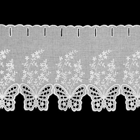FIRANA GOTOWA ISABELLA 143 X 40 CM BIAŁY