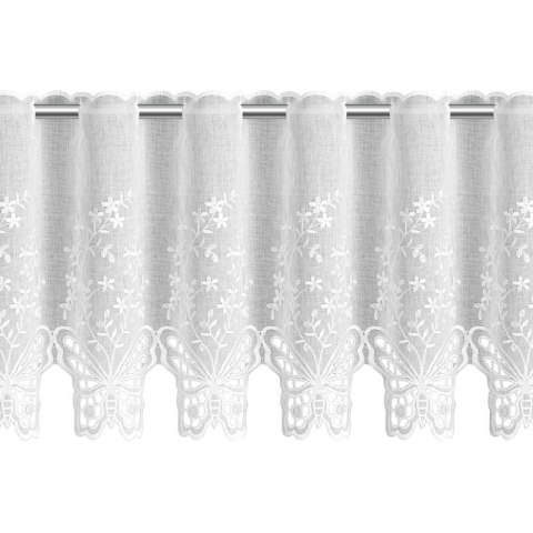 FIRANA GOTOWA ISABELLA 143 X 40 CM BIAŁY