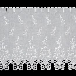 FIRANA GOTOWA ISABELLA 143 X 70 CM BIAŁY