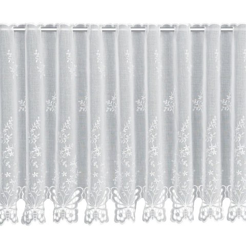 FIRANA GOTOWA ISABELLA 143 X 70 CM BIAŁY
