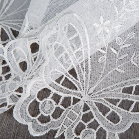 FIRANA GOTOWA ISABELLA 143 X 70 CM BIAŁY