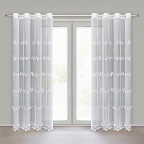 FIRANA GOTOWA MATYLDA 140 X 250 CM BIAŁY