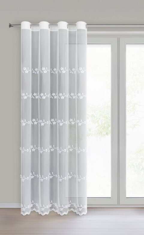 FIRANA GOTOWA MATYLDA 140 X 250 CM BIAŁY