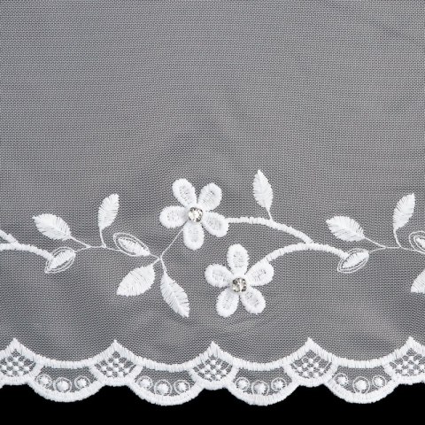FIRANA GOTOWA MATYLDA 140 X 250 CM BIAŁY