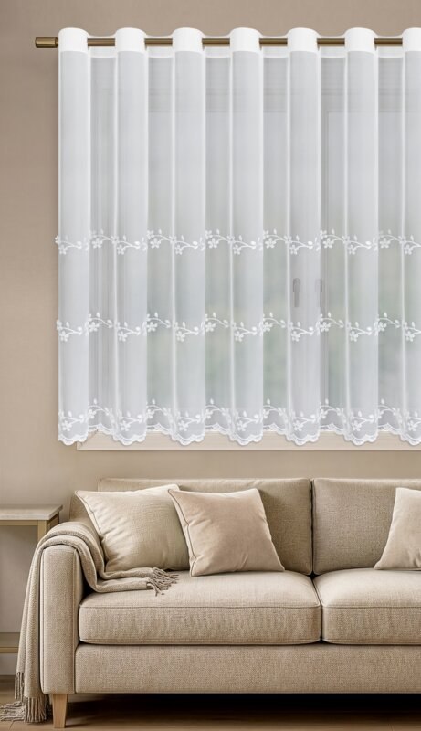 FIRANA GOTOWA MATYLDA 350 X 150 CM BIAŁY
