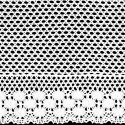 FIRANA GOTOWA MILY NA TAŚMIE 150 X 30 CM BIAŁY