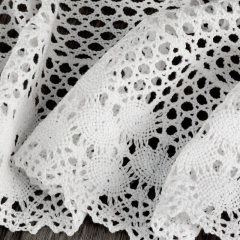 FIRANA GOTOWA MILY NA TAŚMIE 150 X 30 CM BIAŁY