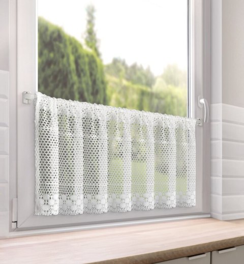 FIRANA GOTOWA MILY NA TAŚMIE 150 X 30 CM BIAŁY