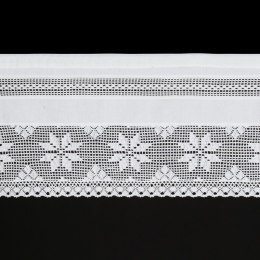 FIRANA GOTOWA MIRANDA NA TAŚMIE 150 X 45 CM BIAŁY