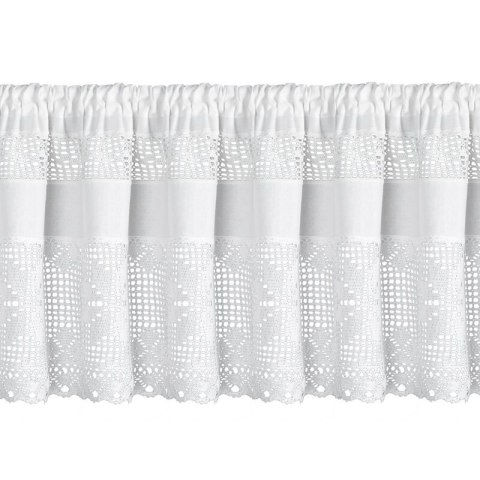 FIRANA GOTOWA MIRANDA NA TAŚMIE 150 X 45 CM BIAŁY