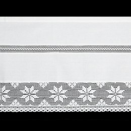 FIRANA GOTOWA MIRANDA NA TAŚMIE 150 X 70 CM BIAŁY