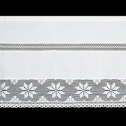 FIRANA GOTOWA MIRANDA NA TAŚMIE 150 X 70 CM BIAŁY