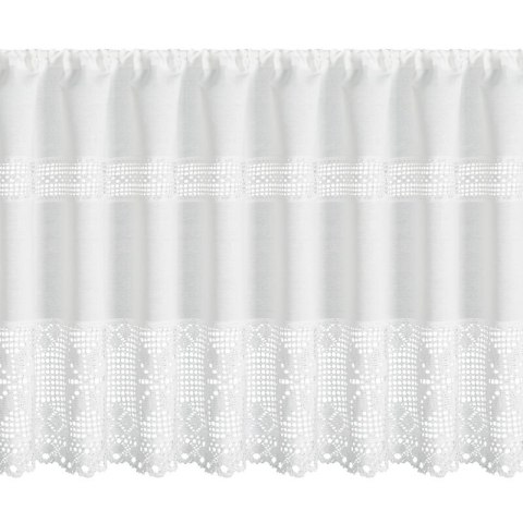 FIRANA GOTOWA MIRANDA NA TAŚMIE 150 X 70 CM BIAŁY