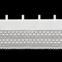 FIRANA GOTOWA VALENTINA NA SZELKACH 150 X 45 CM BIAŁY