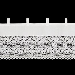 FIRANA GOTOWA VALENTINA NA SZELKACH 150 X 45 CM BIAŁY