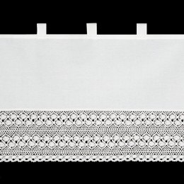 FIRANA GOTOWA VALENTINA NA SZELKACH 150 X 70 CM BIAŁY