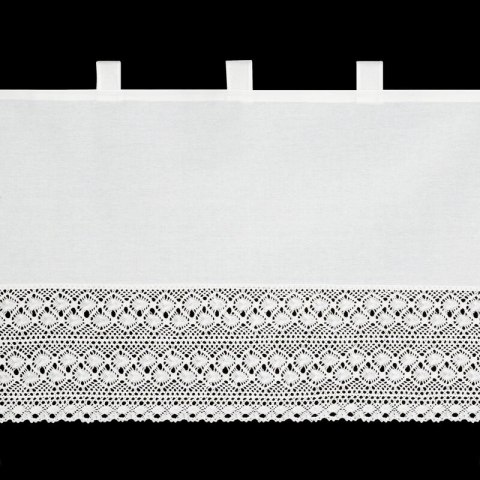 FIRANA GOTOWA VALENTINA NA SZELKACH 150 X 70 CM BIAŁY