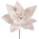 KWIAT ŚWIĄTECZNY 314 O 32 CM KREMOWY