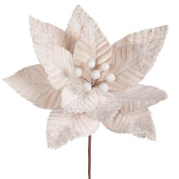 KWIAT ŚWIĄTECZNY 314 O 32 CM KREMOWY