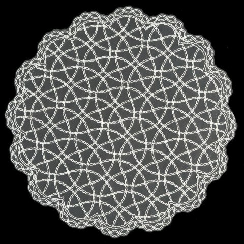 OBRUS SISI 6 45 X 45 CM NATURALNY