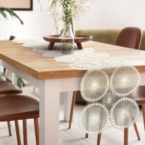 OBRUS SISI 7 35 X 140 CM BEŻOWY