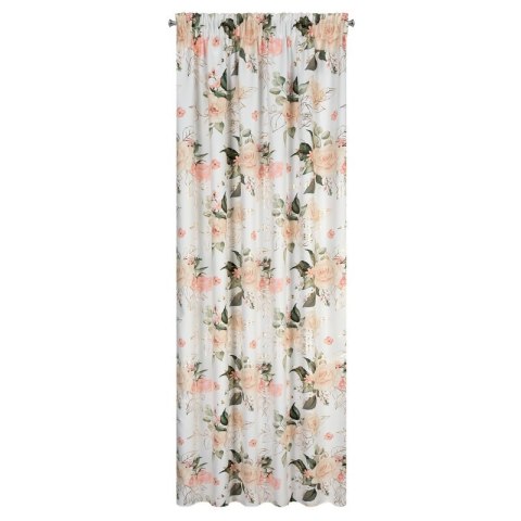 ZASŁONA GOTOWA ROSE NA TAŚMIE 135 X 270 CM BIAŁY