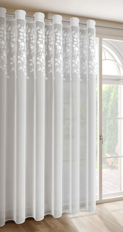ZASŁONA GOTOWA ROSIE 1 350 X 250 CM BIAŁY