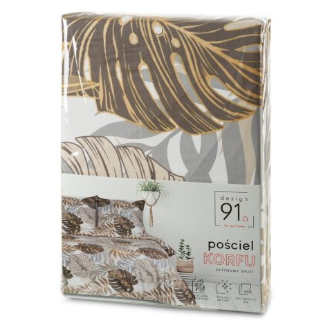 POŚCIEL D91 KORFU 160 X 200 CM BEŻOWY