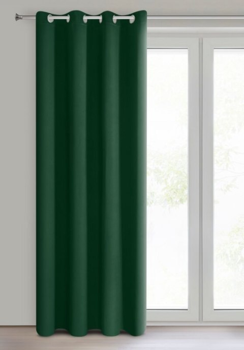 ZASŁONA GOTOWA LOGAN 135 X 250 CM CIEMNOZIELONY