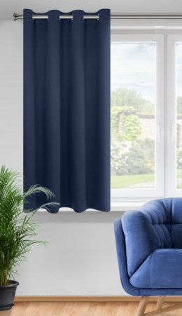 ZASŁONA GOTOWA LOGAN 140 X 175 CM GRANATOWY