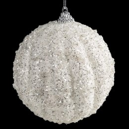 BOMBKA CHOINKOWA O 10 CM BIAŁY