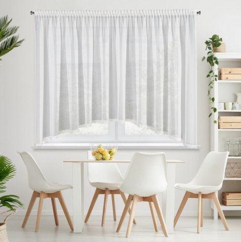 FIRANA GOTOWA CANDY NA TAŚMIE 400 X 150 CM BIAŁY