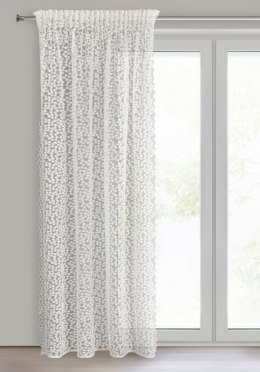 FIRANA GOTOWA DAISY NA TAŚMIE 130 X 270 CM BIAŁY