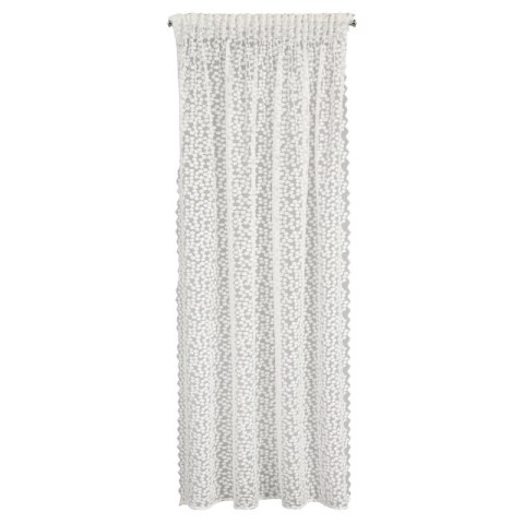 FIRANA GOTOWA DAISY NA TAŚMIE 130 X 270 CM BIAŁY