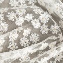FIRANA GOTOWA DAISY NA TAŚMIE 130 X 270 CM BIAŁY
