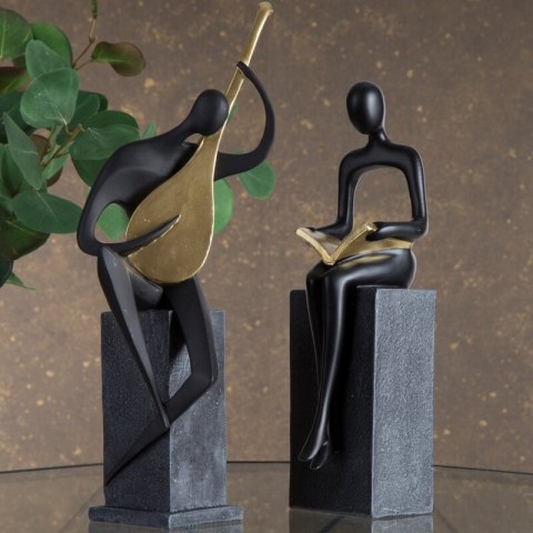 FIGURKA DEKORACYJNA RICO (02) 13 X 11 X 32 CM CZARNY