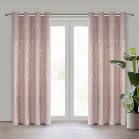 ZASŁONA GOTOWA ASTRID 140 X 250 CM PUDROWY