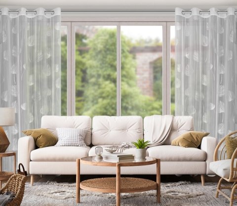 ZASŁONA GOTOWA HELEN 140 X 260 CM BIAŁY