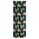 ZASŁONA GOTOWA ROSE NA TAŚMIE 135 X 270 CM CIEMNOZIELONY
